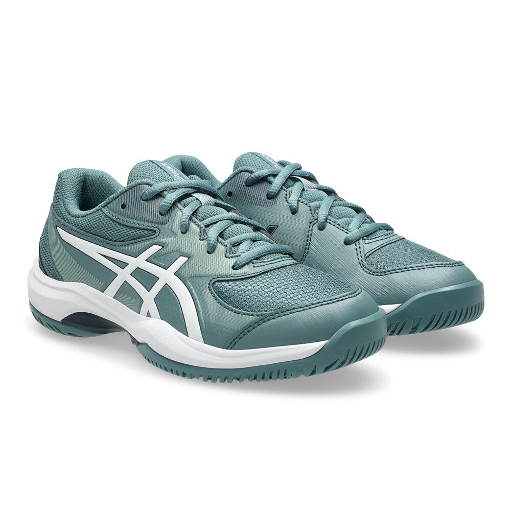 ASICS Junior Gel-Game Trainers - Foggy Teal/White
