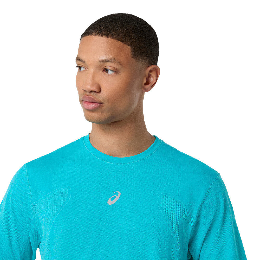 ASICS Road Seamless Men's Running Shirt - Energy Aqua
