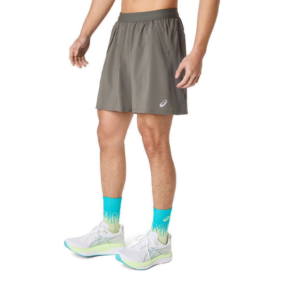 ASICS Road 2-In-1 7 Inch Men's Shorts - Truffle Grey