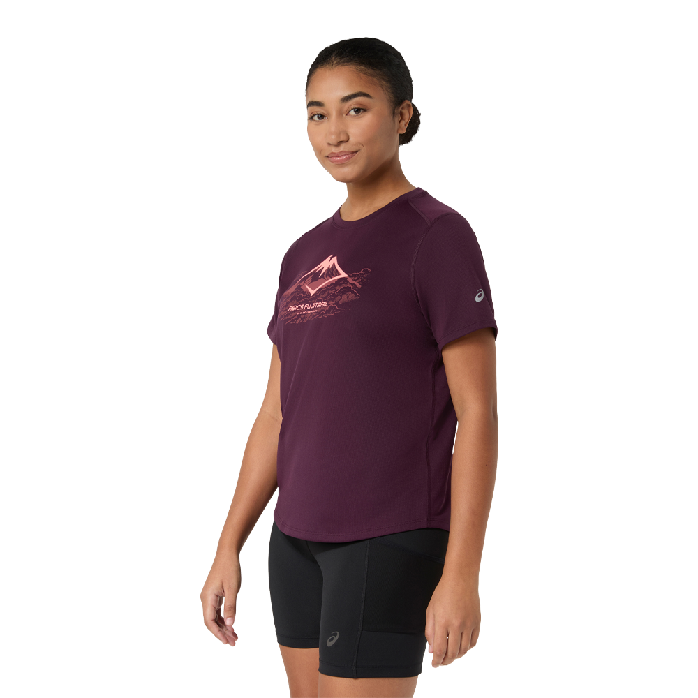 ASICS Fujitrail Logo Women's T-Shirt - Dark Aubergine