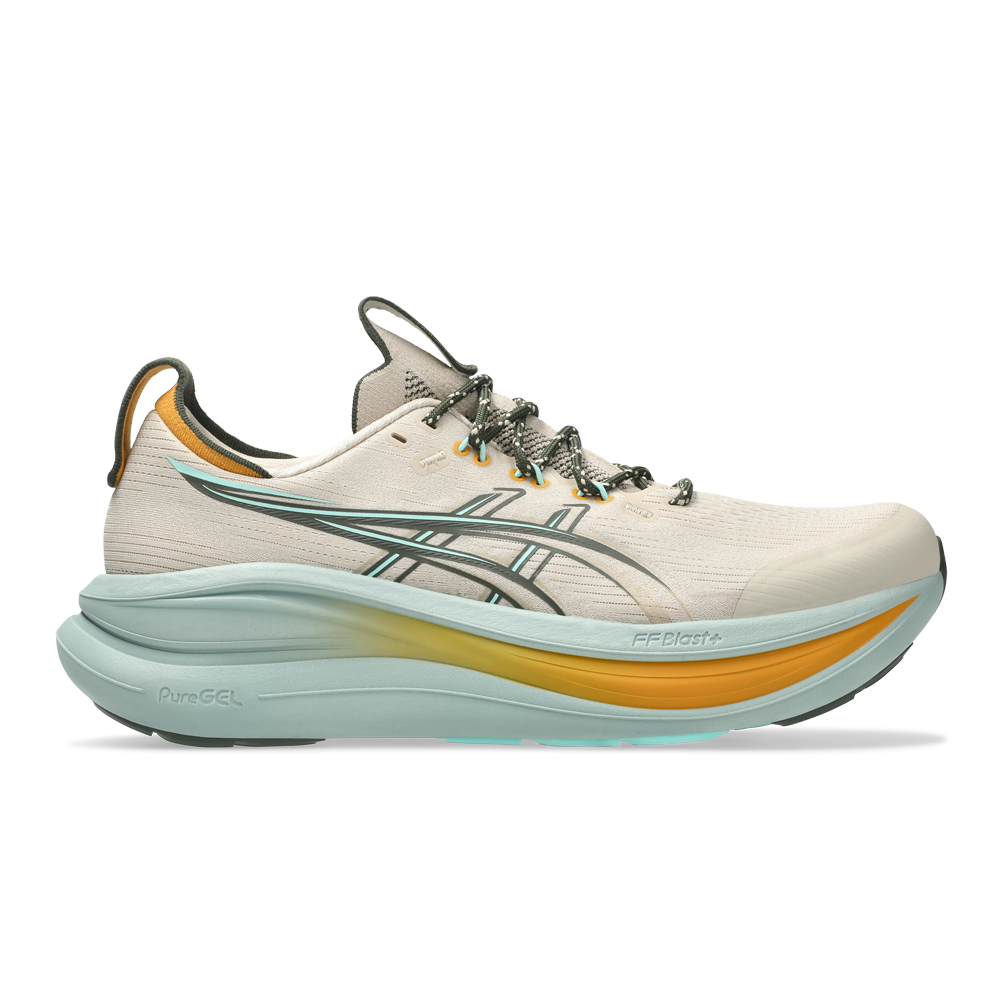 ASICS Gel-Nimbus 28 TR Men's Trail Running Shoes - Simply Taupe/Ocean Air