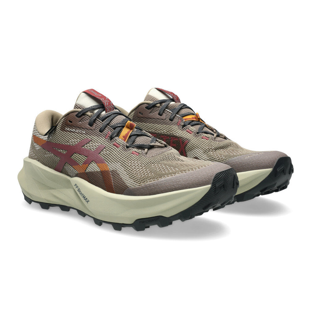 ASICS Trabuco 14 GORE-TEX Men's Trail Running Shoes - Taupe Grey/Oatmeal