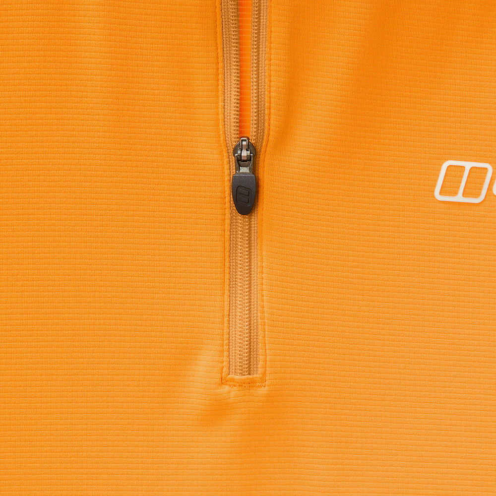 Berghaus Bowburn Tech Half-Zip Men's T-Shirt - Orange