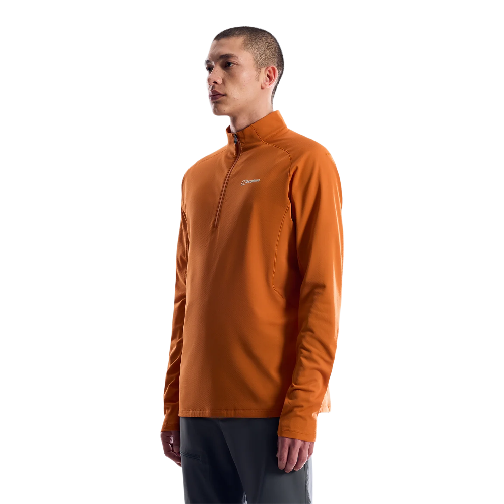 Berghaus Theralite Half Zip Men's Tech Top - Blazing Fire