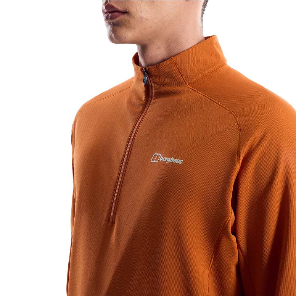 Berghaus Theralite Half Zip Men's Tech Top - Blazing Fire