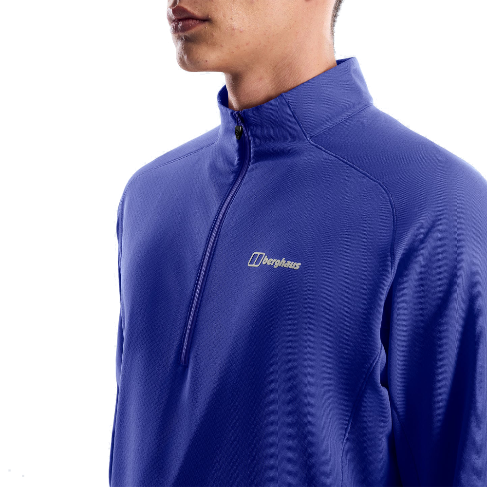 Berghaus Theralite Half Zip Men's Tech Top - Bottle Blue