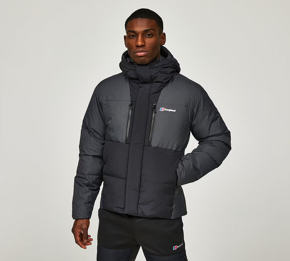 BERGHAUS SABBER DOWN HOODED JACKET - BLACK