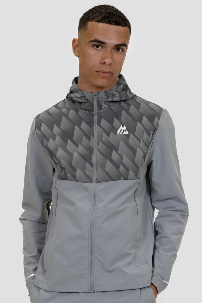 MONTIREX CHARGE PRINT TRACKSUIT - PLATINUM GREY/JET GREY