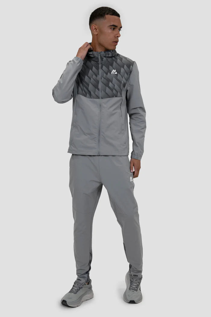 MONTIREX CHARGE PRINT TRACKSUIT - PLATINUM GREY/JET GREY