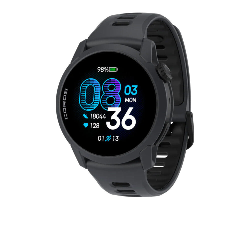 Coros PACE 4 Premium Multisport GPS Watch (Silicone Strap) - Black