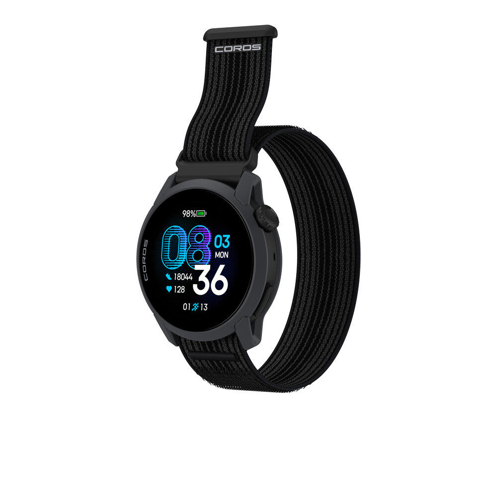 Coros PACE 4 Premium Multisport GPS Watch (Nylon Strap) - Black