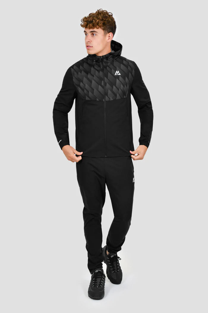 MONTIREX CHARGE PRINT TRACKSUIT - BLACK/ASPHALT