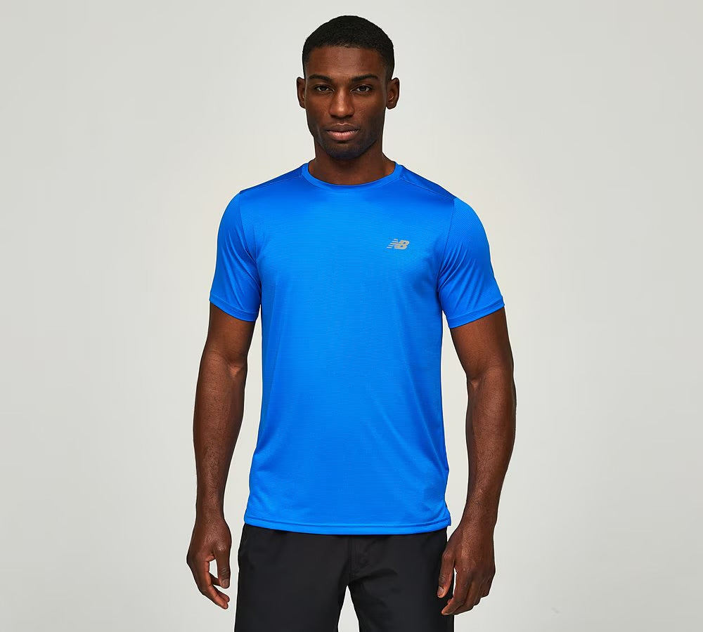 NEW BALANCE RUN T SHIRT - BRIGHT BLUE