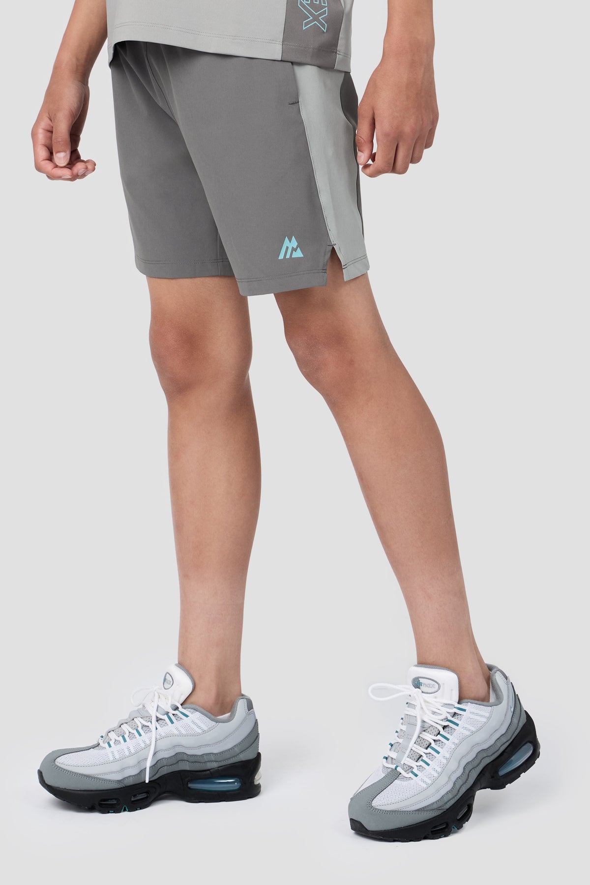 Montirex Junior Optic Short - Cement Grey Platinum Grey Neon Sky