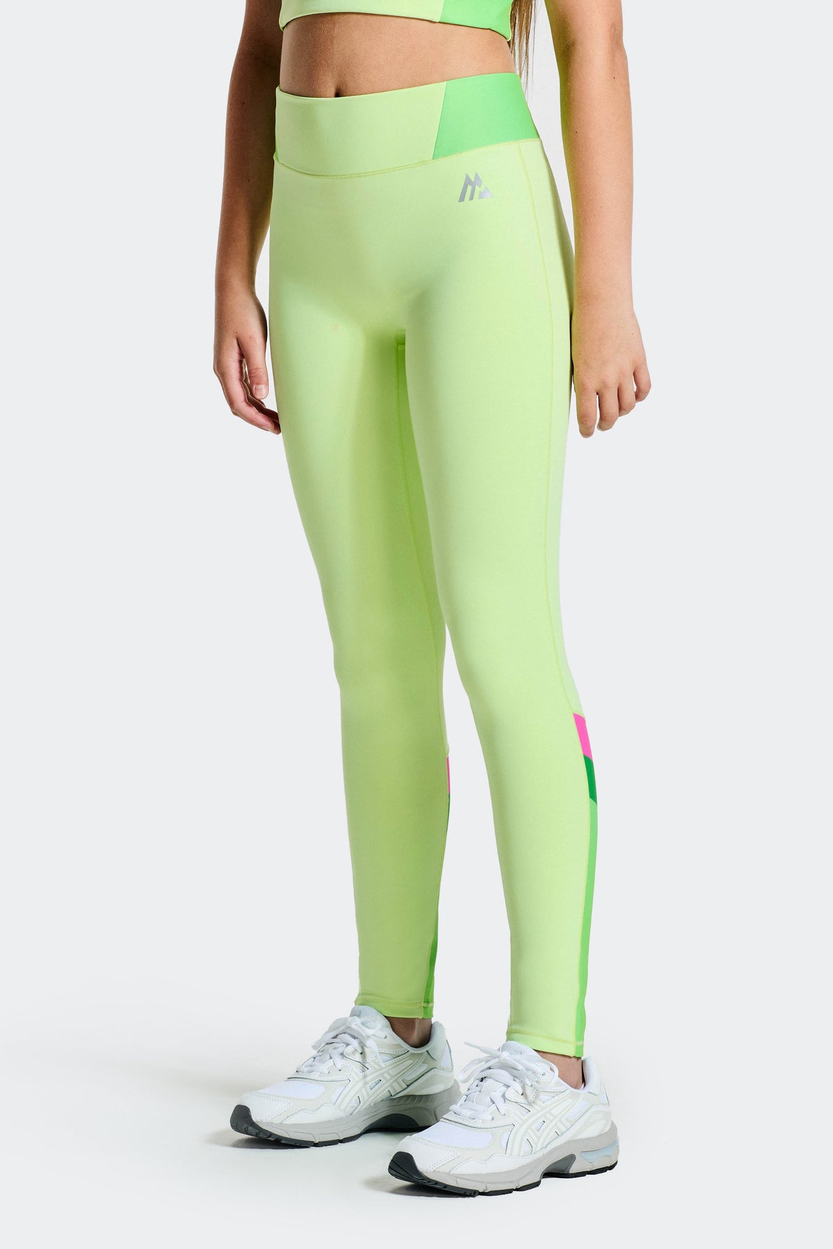 Montirex Girls' Lumina Legging - Iced Matcha Pistachio Clover Magenta