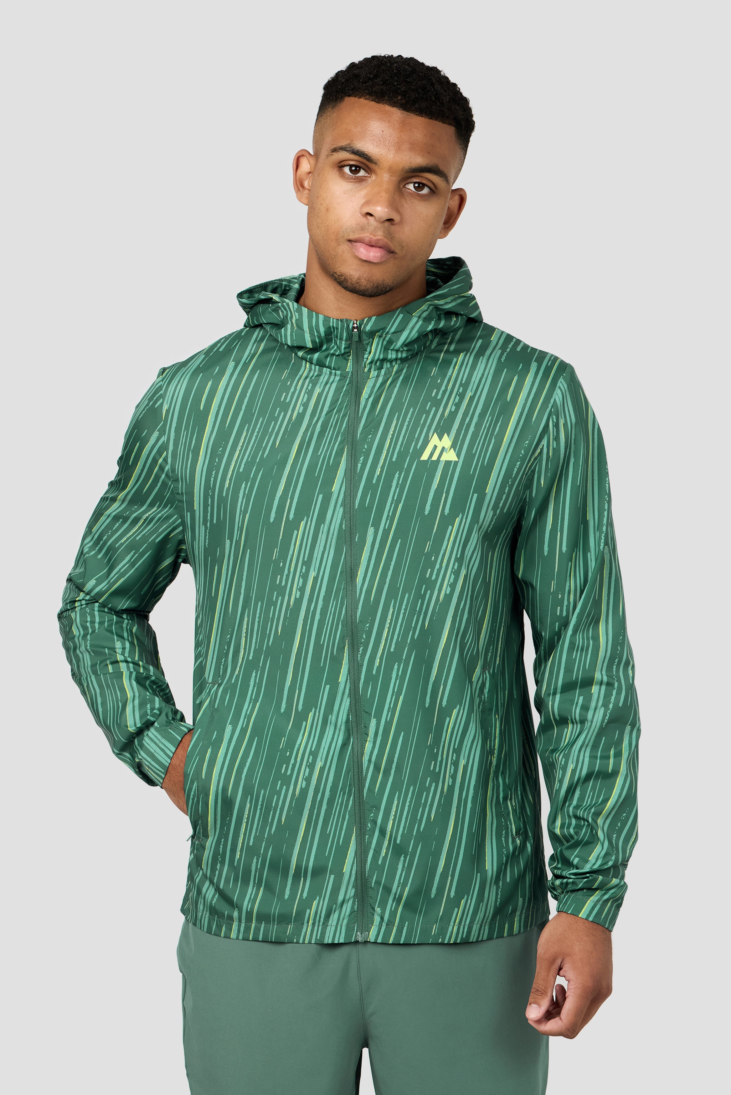 Montirex Vigour Print Windbreaker – Blue, White