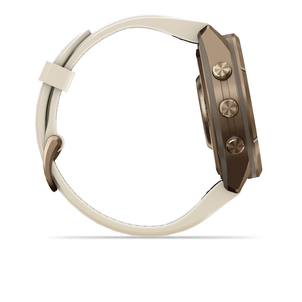 Garmin Fenix 9 Pro Amoled Sapphire (43mm) GPS Watch - Autumn Gold Titanium/Cream