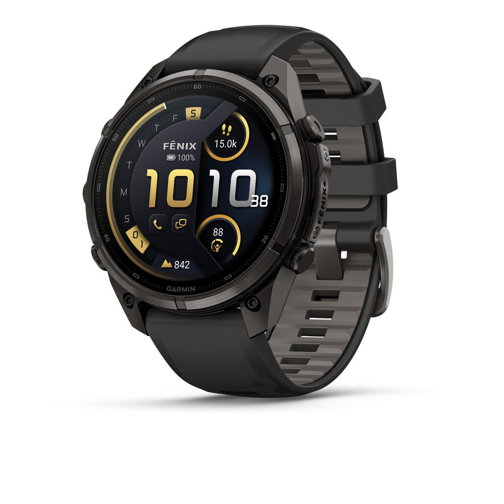 Garmin Fenix 9 Pro inReach Amoled Sapphire (47mm) GPS Watch - Carbon Grey Dlc Titanium/Black