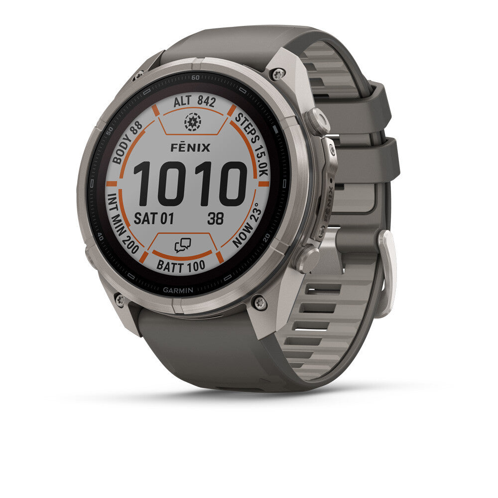 Garmin Fenix 9 Pro Solar inReach Sapphire (51mm) GPS Watch - Titanium/Pebble