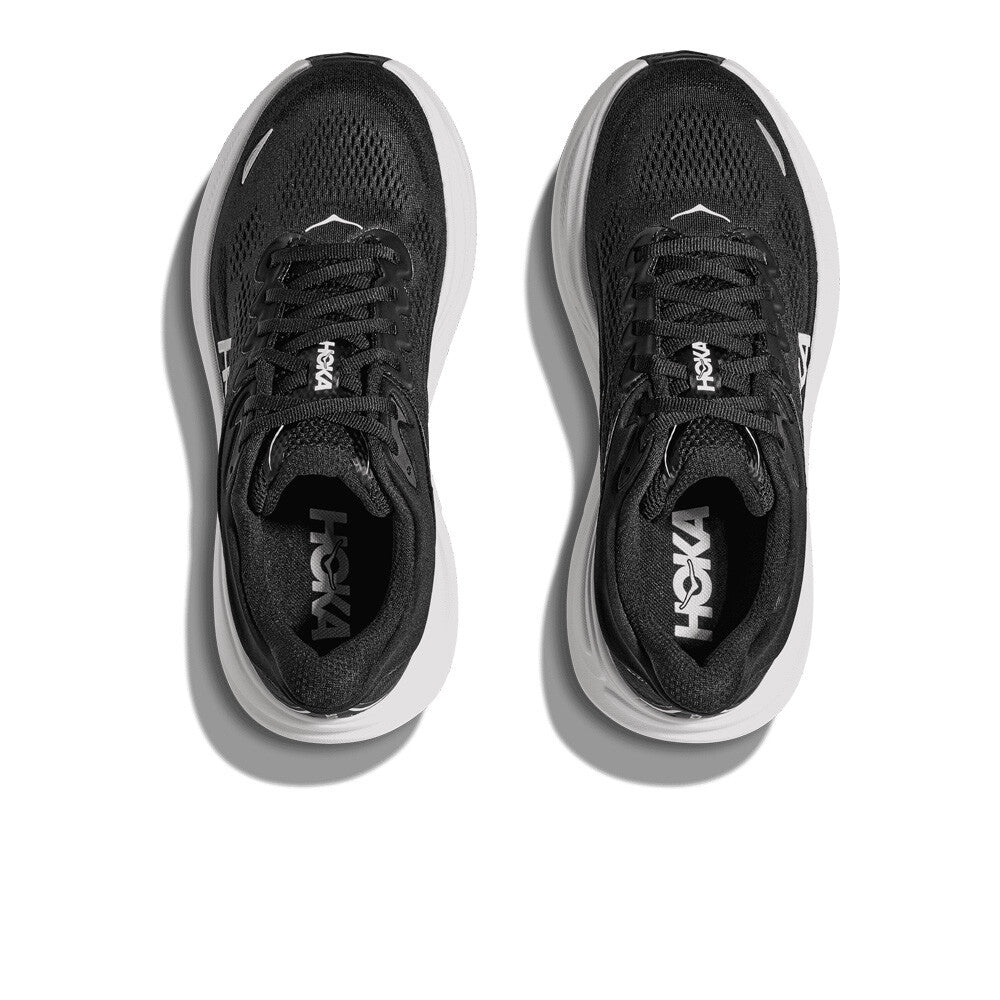 HOKA Bondi 9 Men's Running Shoes - Black/White