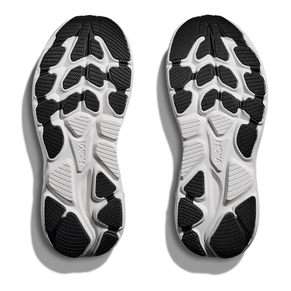 HOKA Junior Clifton 10 Running Shoes - Black/White (HOK3136)