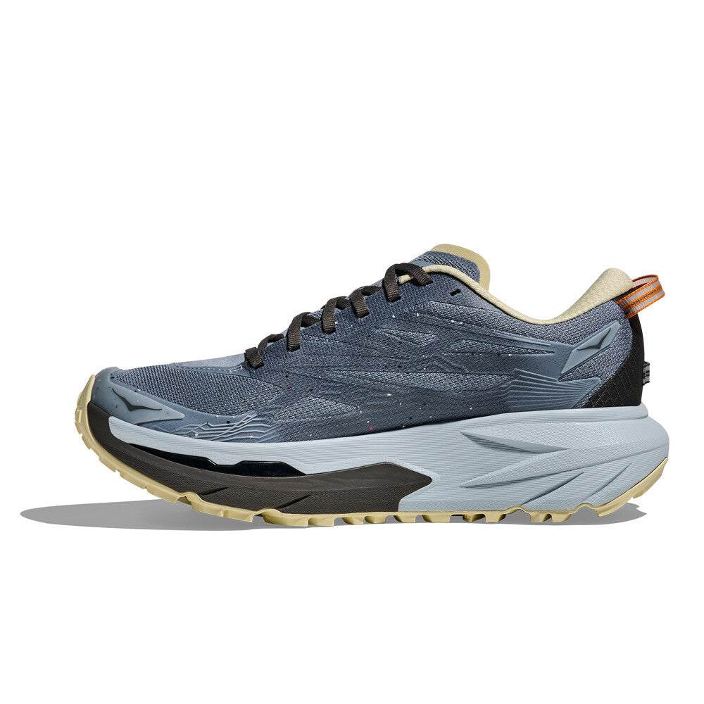 HOKA Mafate 5 Men's Trail Running Shoes - Mineral Blue/Washed Blue
