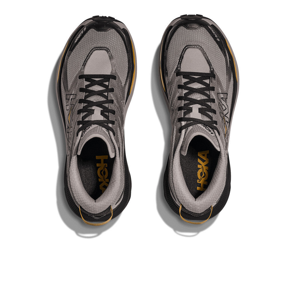 HOKA Mafate 5 Men's Trail Running Shoes - Cement/Black