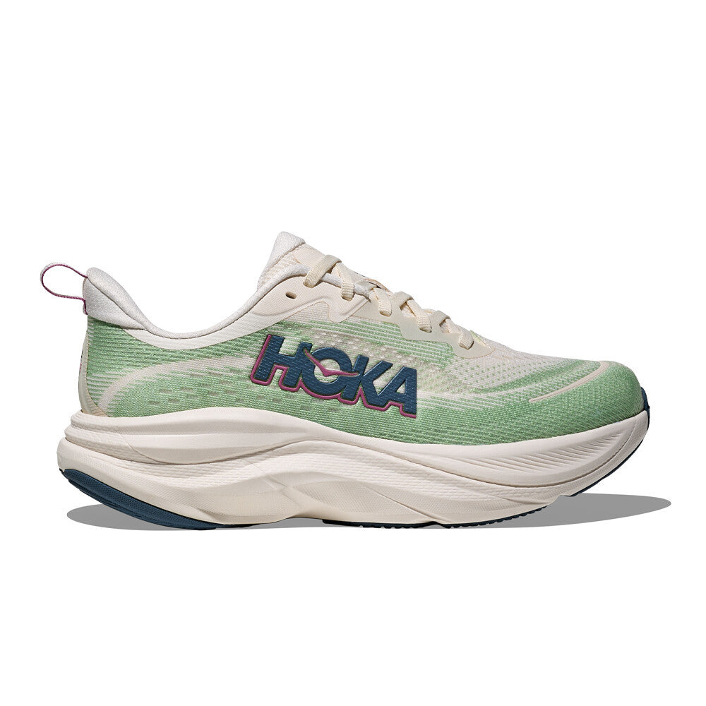 HOKA Skyflow Women's Running Shoes - Alabaster/Vintage Green
