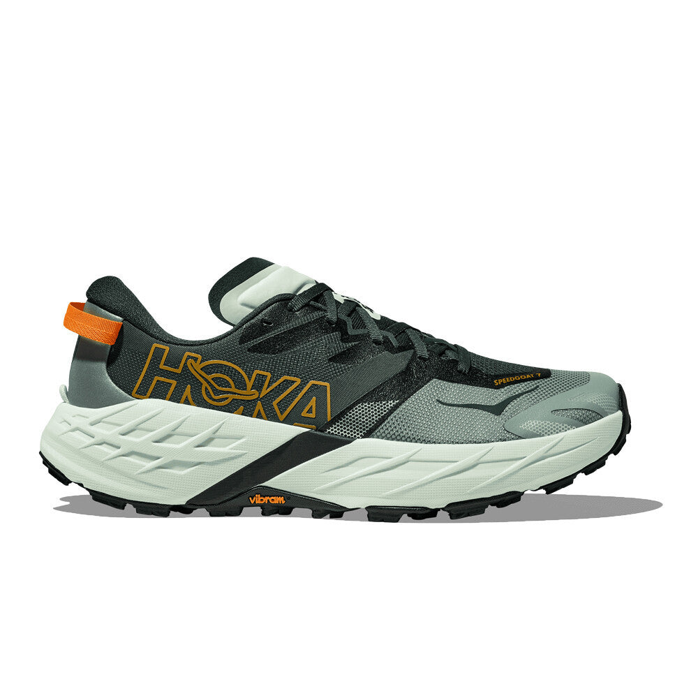 HOKA Speedgoat 7 Men's Trail Running Shoes - Bay Leaf/Sea Glass