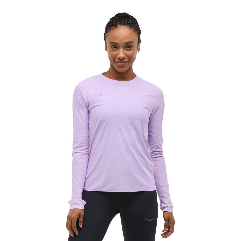 HOKA Airolite Women's Running T-Shirt - Aster Flower