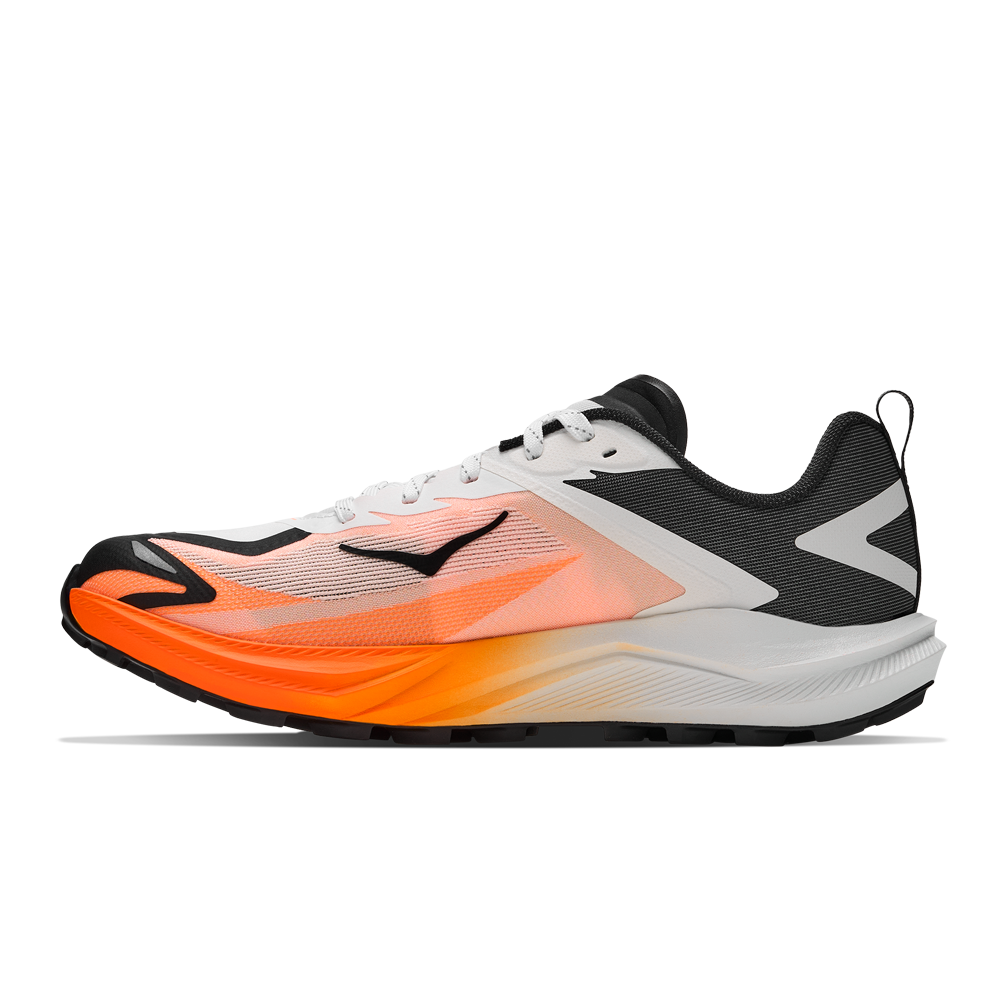 HOKA Zinal 3 Men's Trail Running Shoes - Frost/Neon Tangerine