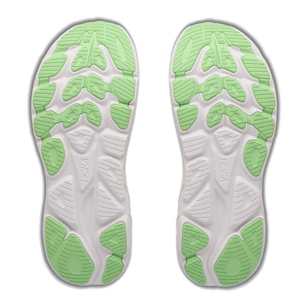HOKA Clifton 11 Women's Running Shoes - Frost/Neon Yuzu