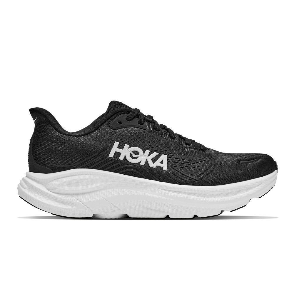 HOKA Clifton 11 Women's Running Shoes - Black/White