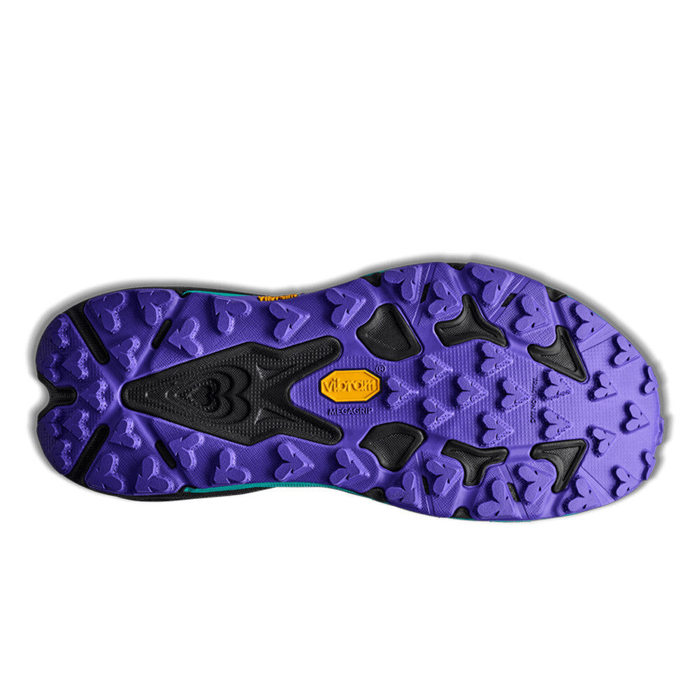 HOKA Speedgoat 7 Women's Trail Running Shoes - Black/Electric Aqua