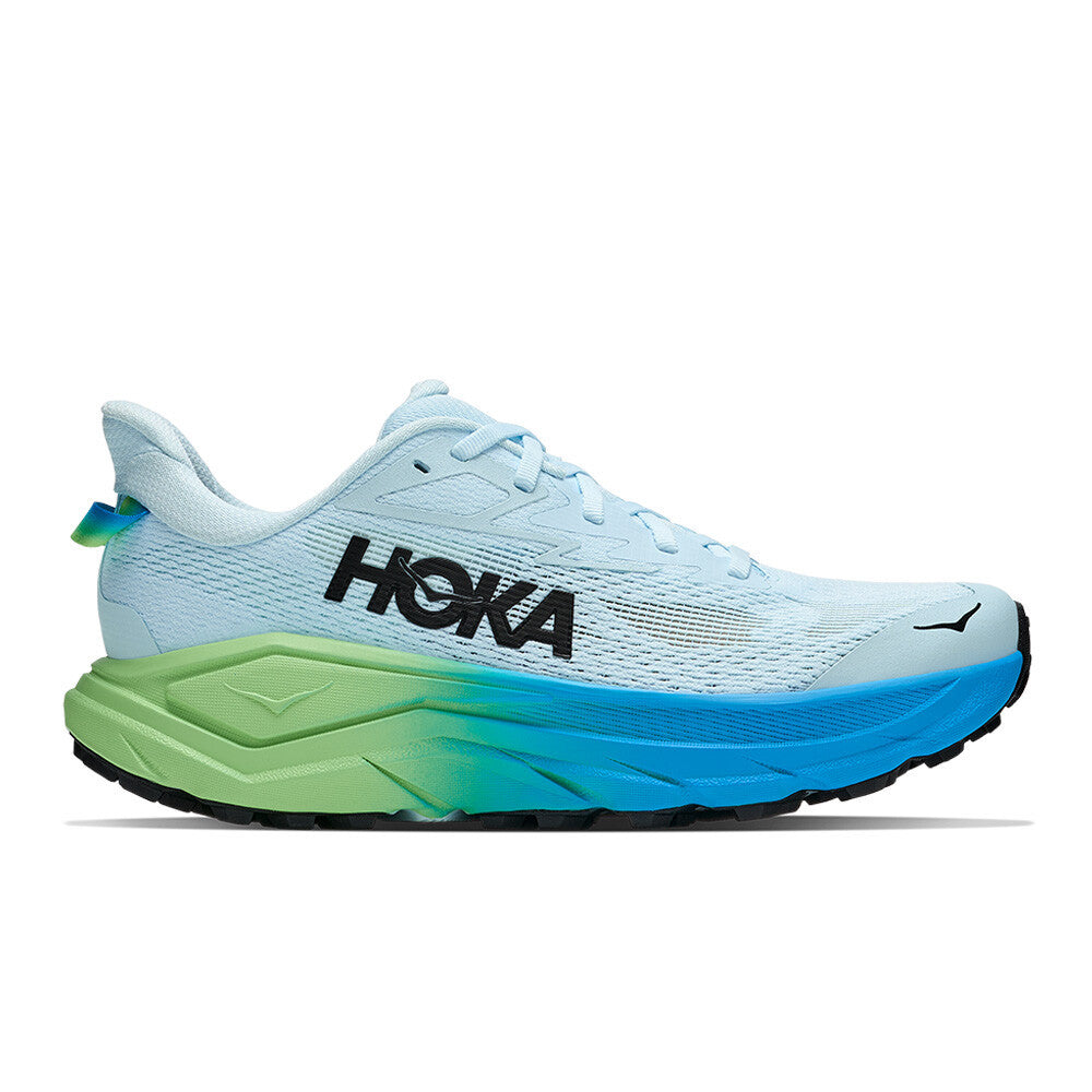 HOKA Challenger 8 Women's Trail Running Shoes (D Width) - Glimmering Blue/Tart Apple
