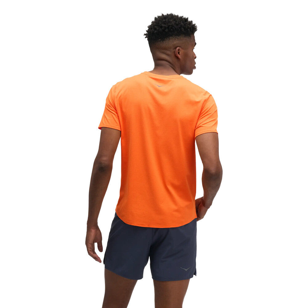 HOKA EveryRun Men's T-Shirt - Electric Tangerine
