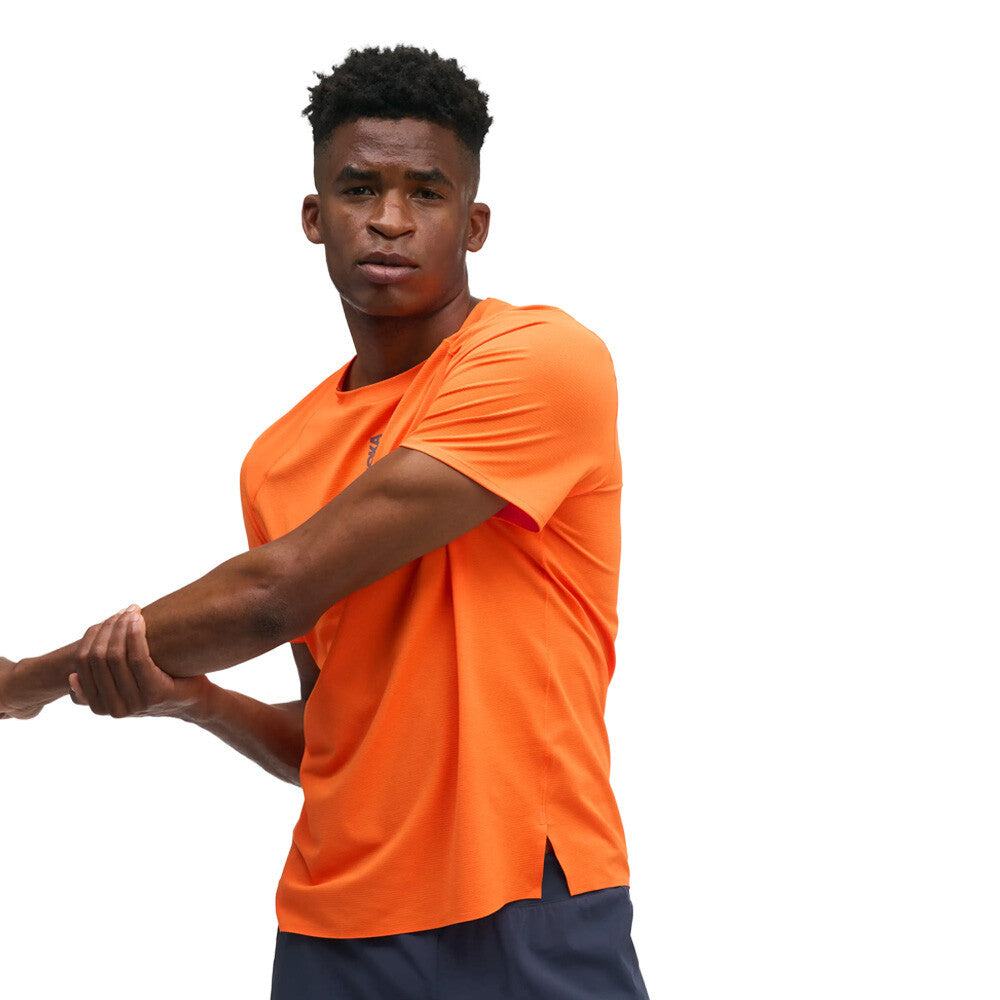 HOKA EveryRun Men's T-Shirt - Electric Tangerine