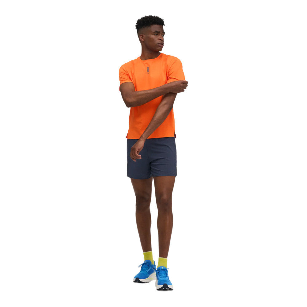 HOKA EveryRun Men's T-Shirt - Electric Tangerine