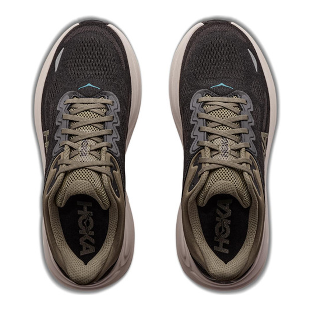 HOKA Bondi 9 Men's Running Shoes - Black/River Rock