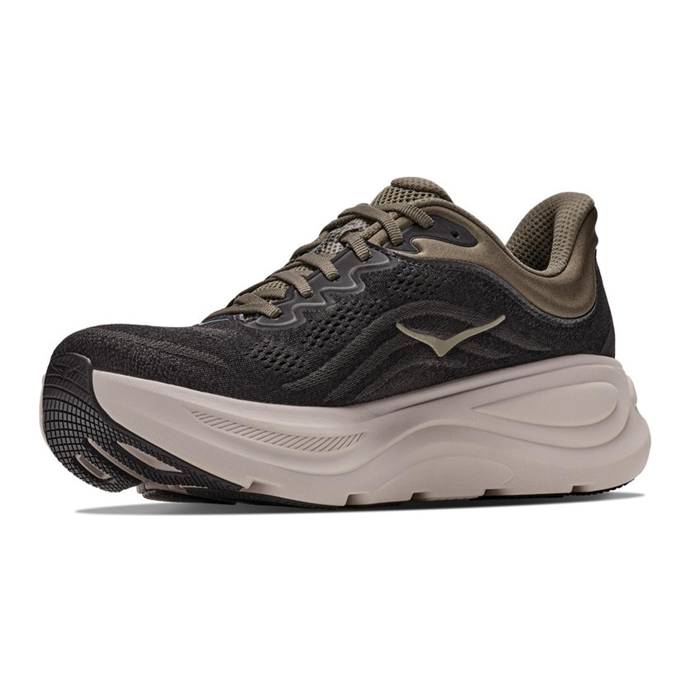 HOKA Bondi 9 Men's Running Shoes - Black/River Rock