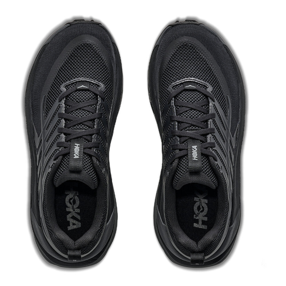 HOKA Stinson 8 Men's Trail Running Shoes - Black/Outer Orbit