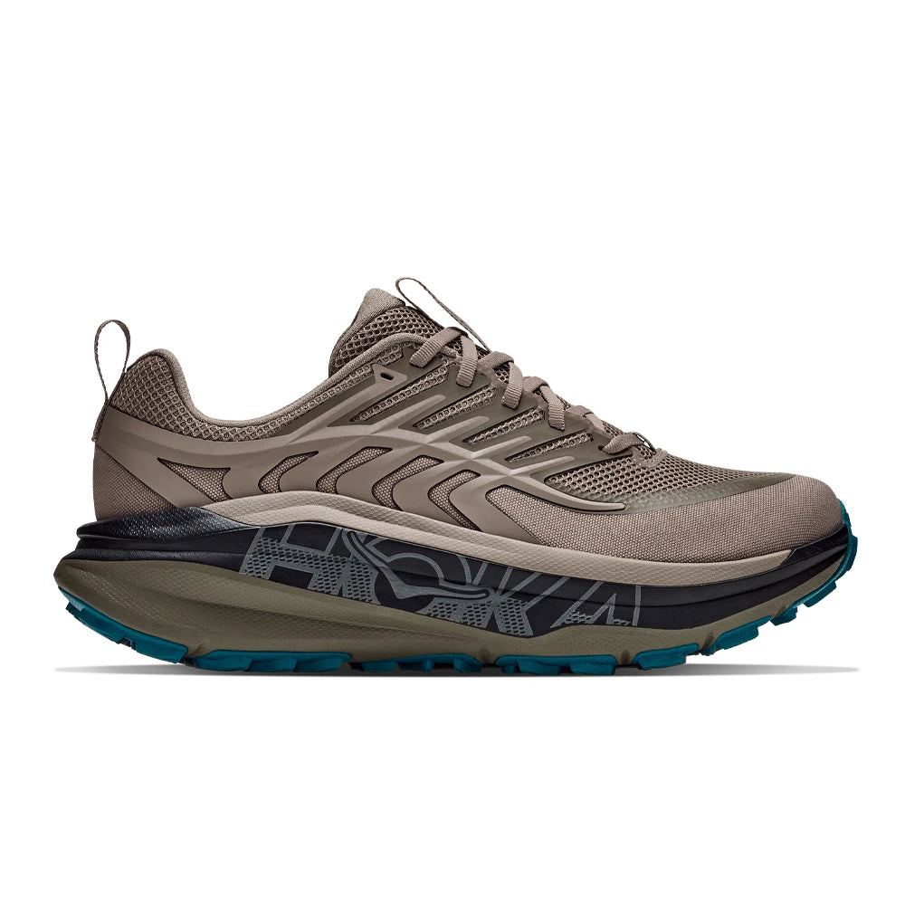 HOKA Stinson 8 Men's Trail Running Shoes - Pebble Grey/Antique Olive