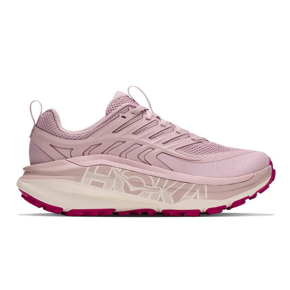 HOKA Stinson 8 Women's Trail Running Shoes - Pink Opal/Alabaster
