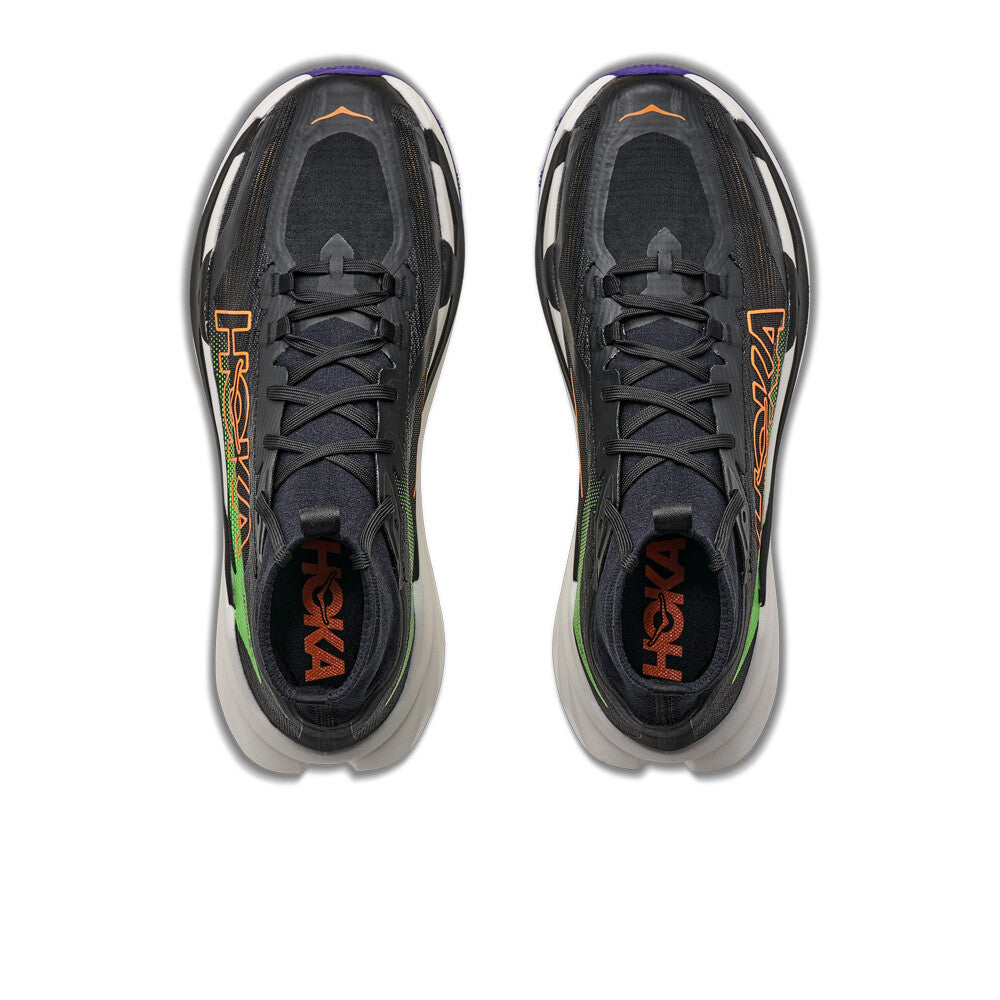 HOKA Tecton X 4 Men's Trail Running Shoes - Black/Neon Green