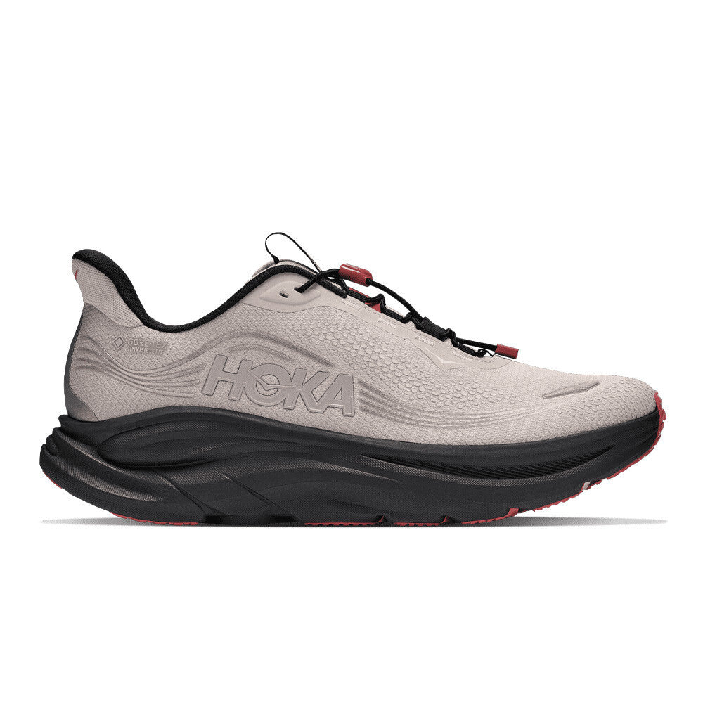 HOKA Clifton 11 GORE-TEX Men's Running Shoes - River Rock Grey/Carbon Black