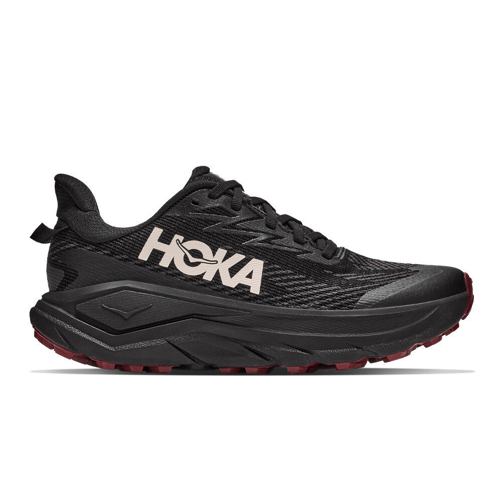 HOKA Challenger 8 GORE-TEX Women's Trail Running Shoes - Black/Varsity Burgundy