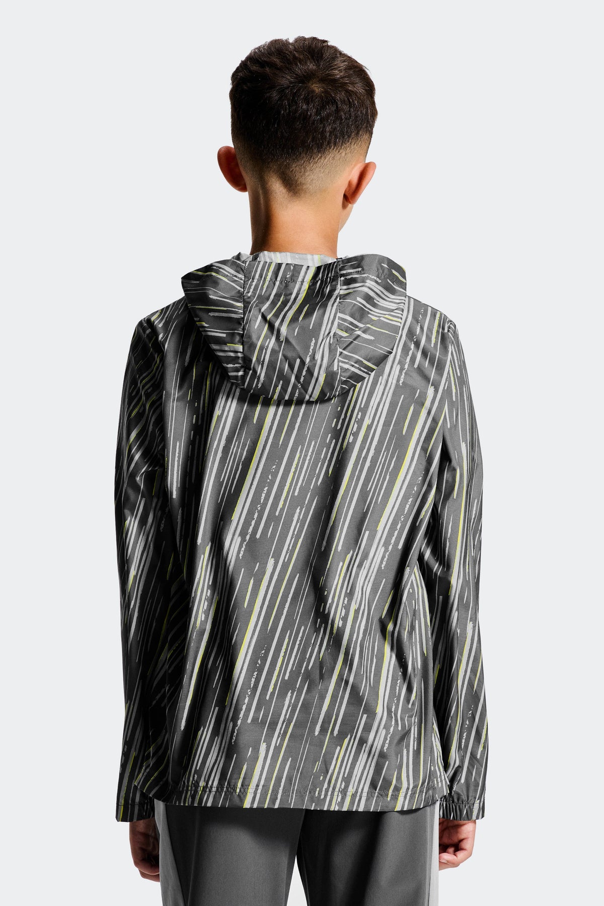 Montirex Junior Vigour Windbreaker - Asphalt Platinum Grey Blazing Yellow