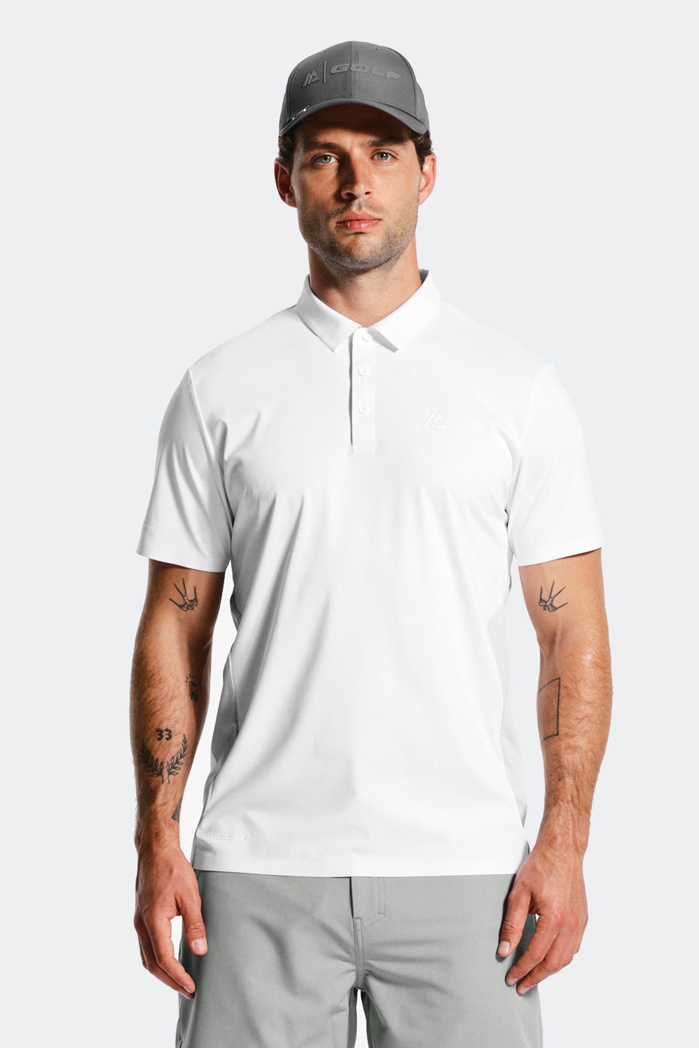 Montirex Golf Polo White, Grey