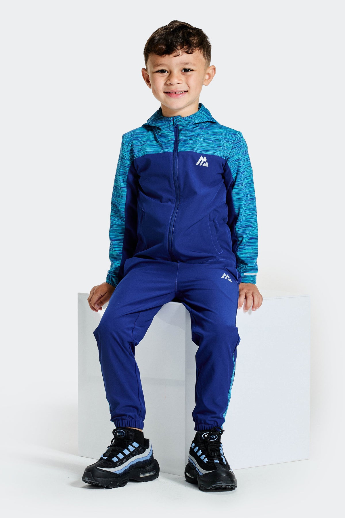 Montirex Infant Boys' Trail Windbreaker/Pant Set - Marine Blue Peyto Maya Blue Cobalt