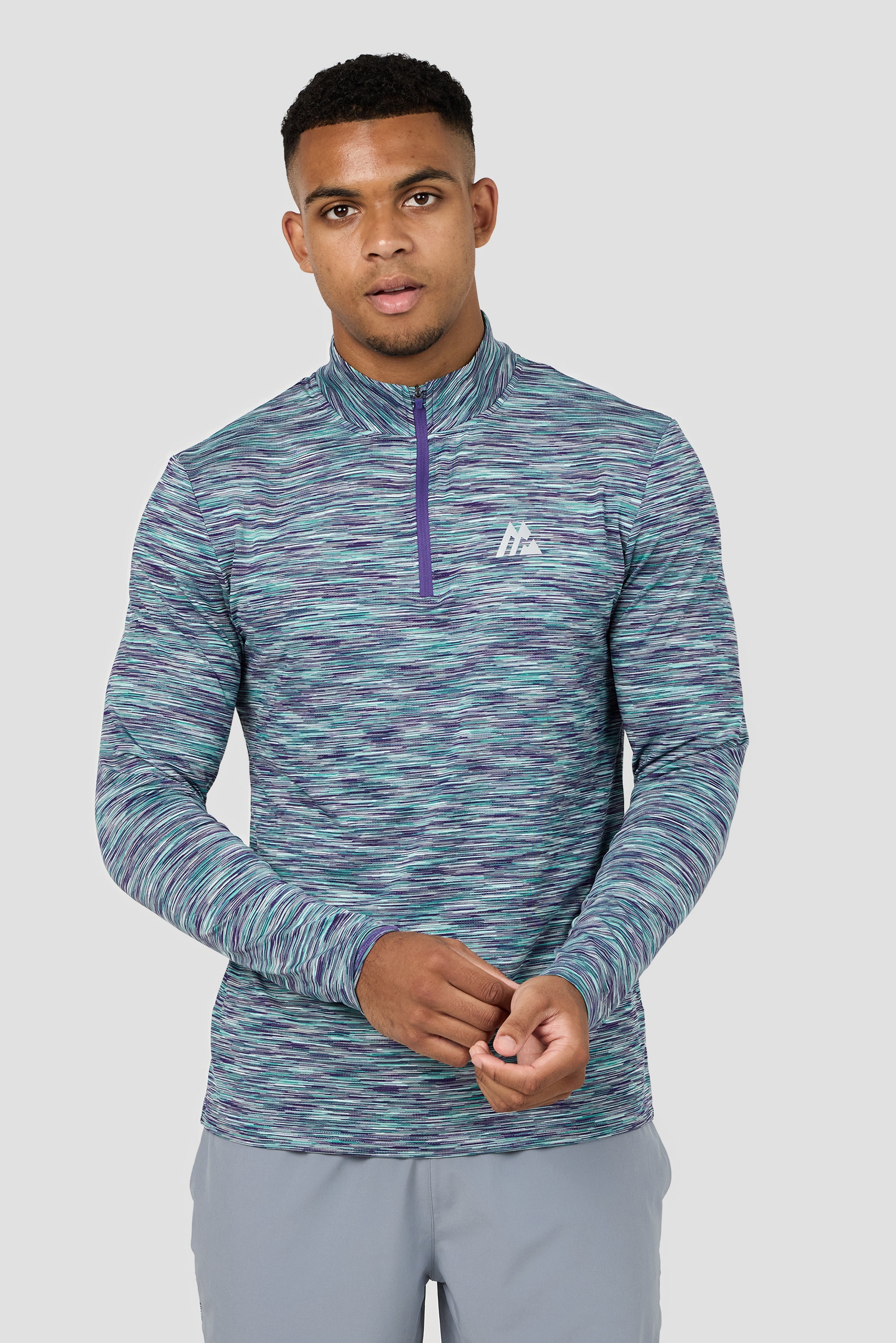 Montirex Trail 1/4 Zip – Grey, Green, Purple